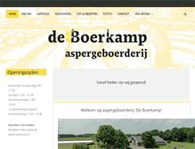 Tablet Screenshot of deboerkamp.nl
